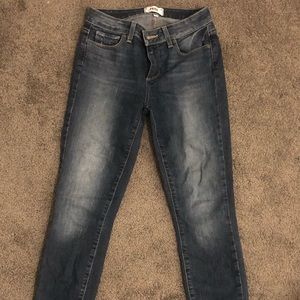 Paige high rise dark denim jeans